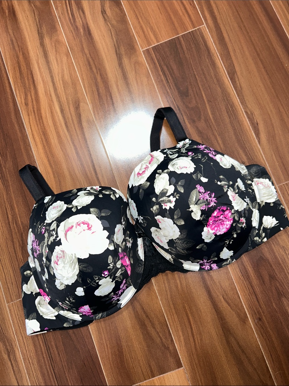 48C Torrid 360 Back smoothing push-up bra floral